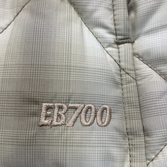 Eddie Bauer Down Filled Plaid Quilted Vest Size Medium Colour Beige/Brown - Picture 6 of 14